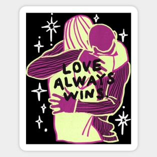 Love Always Wins (Dark) Sticker